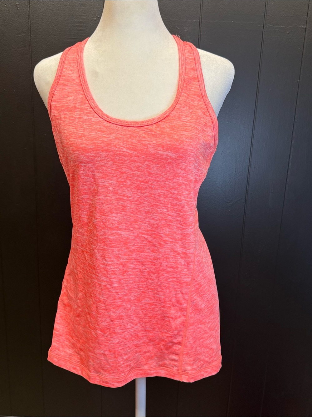 Icyzone Heathered Coral Pink Racerback Tank